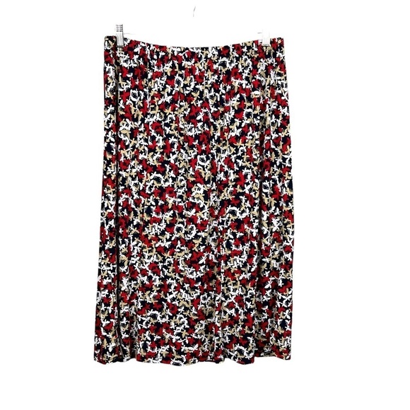 Alfred Dunner Womens Medium Butterfly Skirt Elastic Waist Midi Fairy Whimsical - Picture 1 of 6